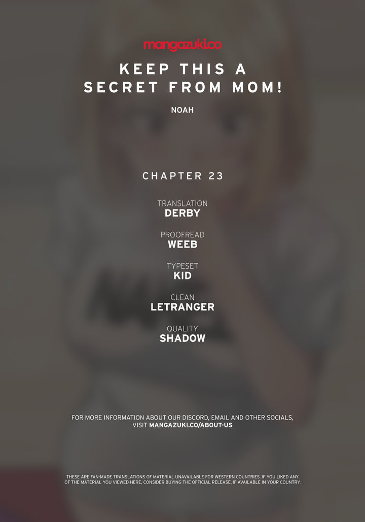 Keep it a secret from your mother! - Chapter 23 Page 1