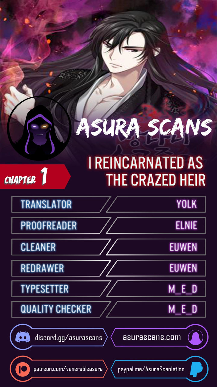 I Reincarnated As The Crazed Heir - Chapter 1 Page 1